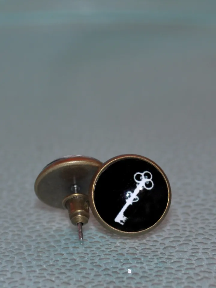 Harry Potter Earrings, Alohomora earrings studs gift for fans