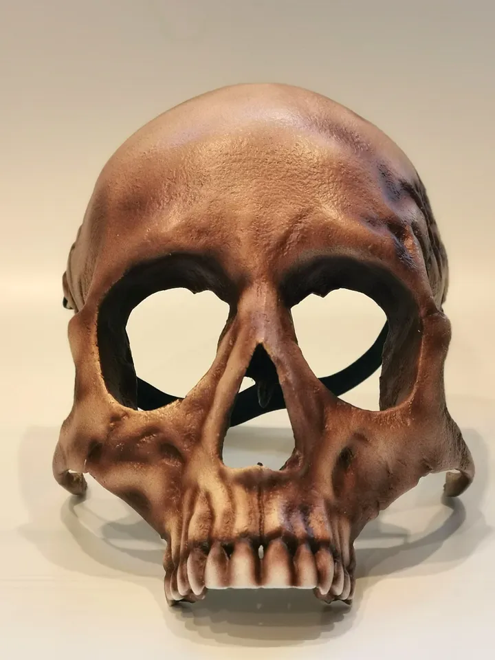 Human Skull Mask, Realistic face Mask, skull face mask, Horror Mask, resin skull mask, pagan mask, ritual mask, shamanic mask