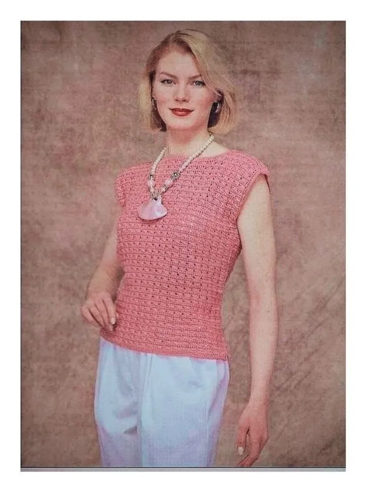 Top crochet pattern, lace summer top crochet pdf, crochet pattern top women ladies instant download
