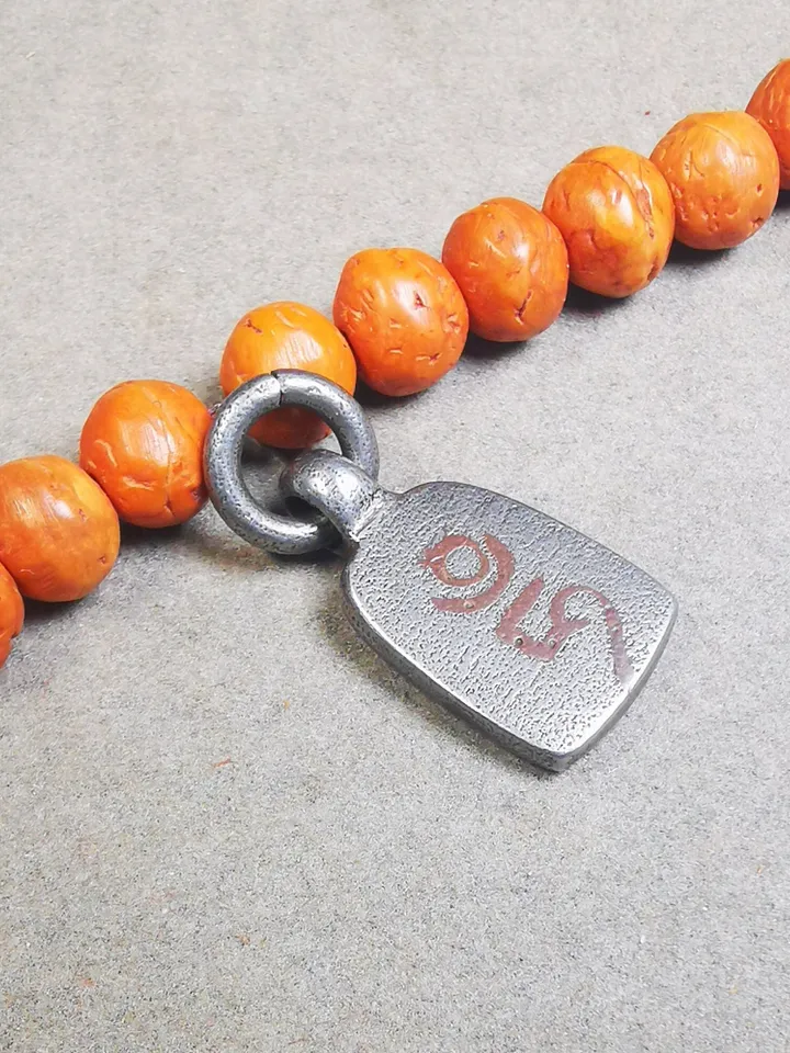 Gandhanra Handmade Tibetan Mala Pendant,Small Shankha Conch Amulet for Prayer Beads,Bag Hanging,0.94" × 0.5"