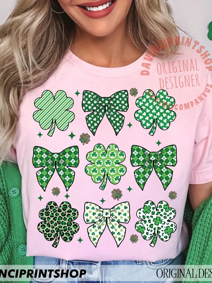 St Patrick's Day Coquette Png, Lucky Shamrock png, St Patrick's Day png, Retro St Patrick's Day png, Irish png, Shamrock png, Lucky png file