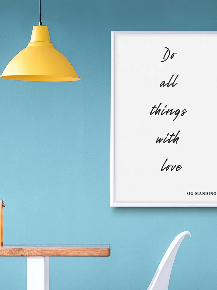 Og Mandino Quote Poster, Wall Decor, Home Decor, Wall Hanging, Room Decor, Office Decor, Office Wall Decor, Dashboard Decor, PNG, JPG, SVG