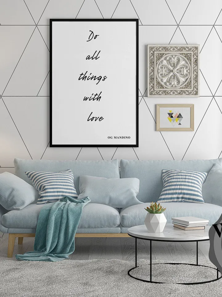 Og Mandino Quote Poster, Wall Decor, Home Decor, Wall Hanging, Room Decor, Office Decor, Office Wall Decor, Dashboard Decor, PNG, JPG, SVG