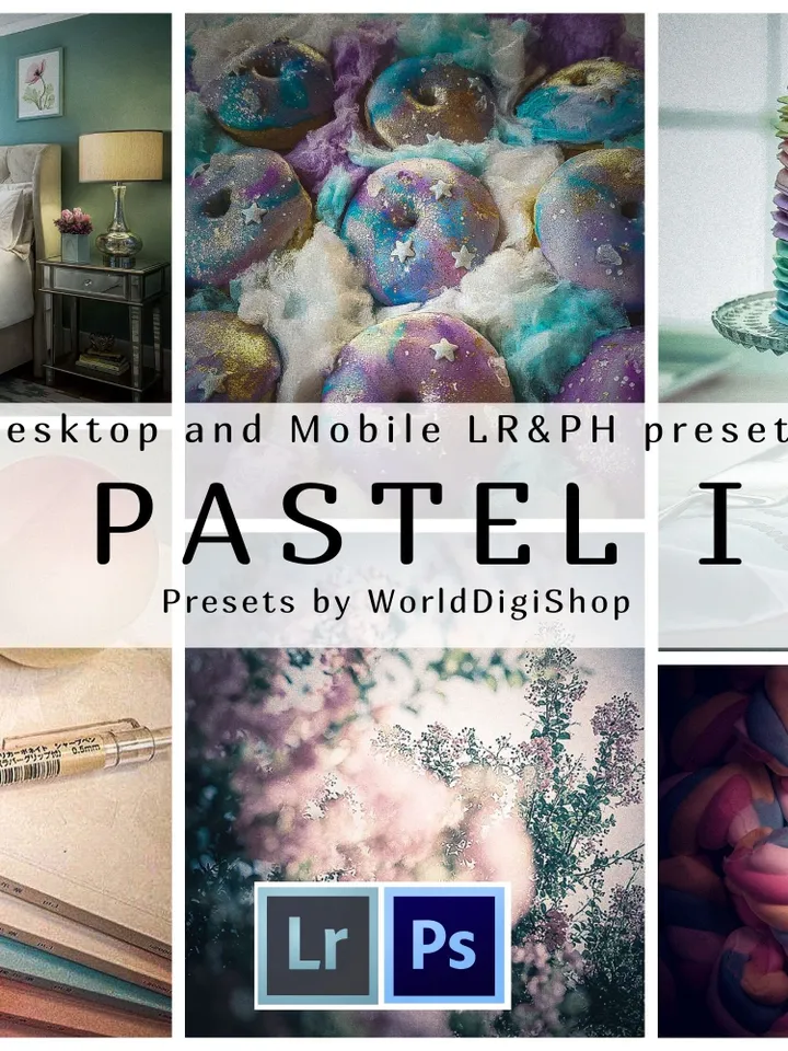 105 Pastel Lightroom Presets Exclusive Collection, Desktop Presets, Pastel Preset, Bright Presets, Photo Presets, Mobile Presets