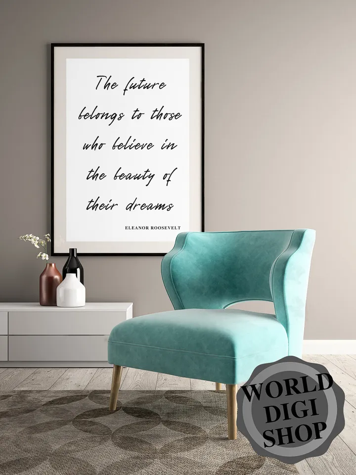 Eleanor Roosevelt Quote Poster, Digital Art, Printable Art, Wall Decor, Wall Art, Home Decor, Wall Hanging, Office Decor,PNG, JPG, SVG