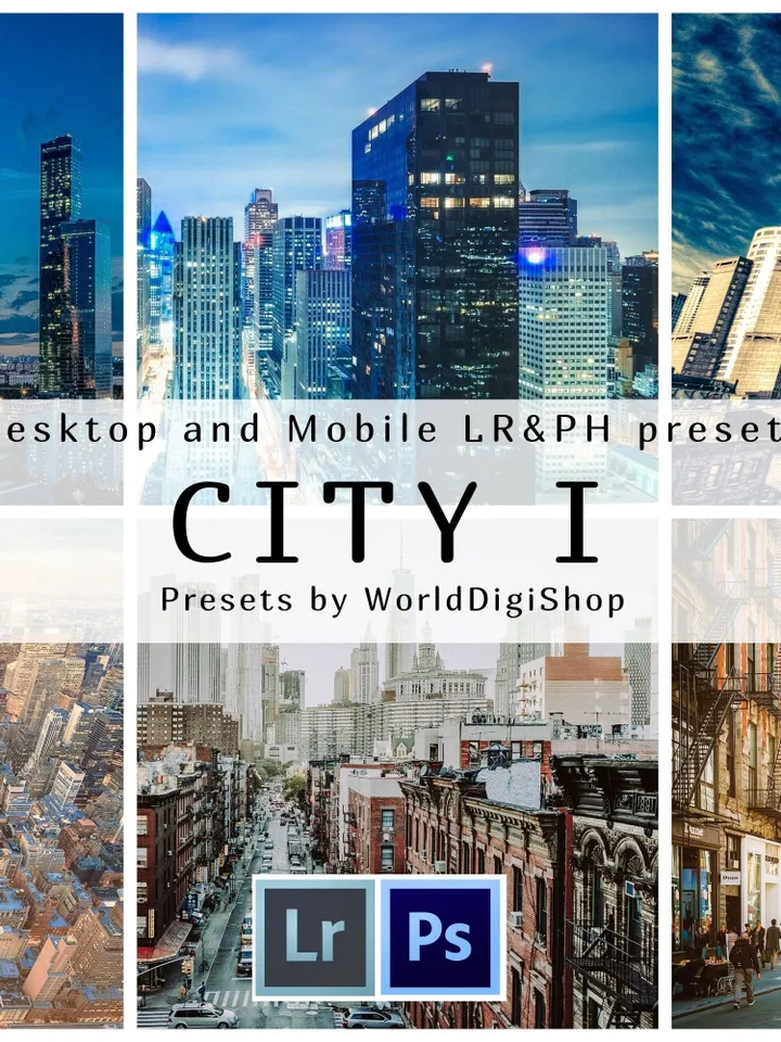 95 City Lightroom Presets Exclusive Collection, Desktop Presets, Mobile Presets, City Preset, Photo Presets, DNG, XMP, Lrtemplate