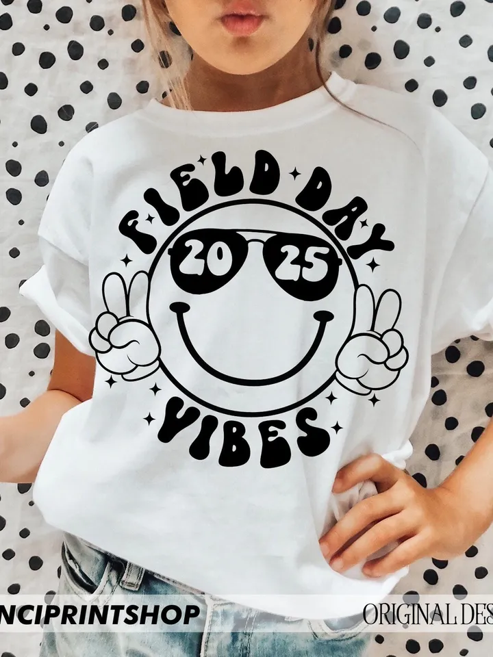 Field Day Fun Day SVG, Field Day Png, Retro School Game Day, Smile Face svg, School Out for Summer, Teacher svg, Field Day svg, School svg
