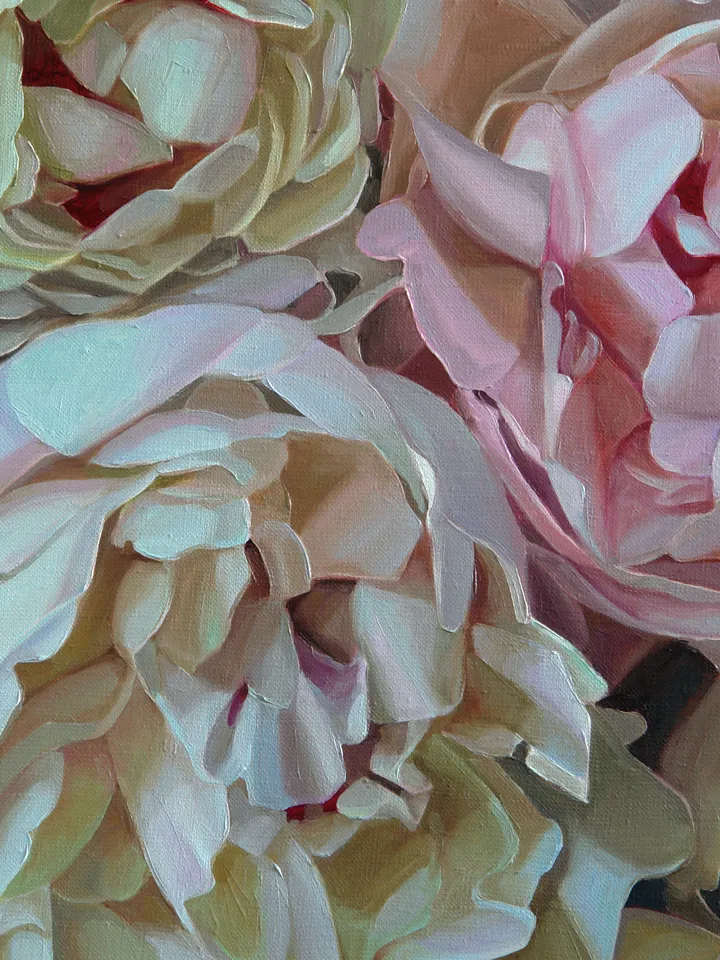 Magnificent peonies painting