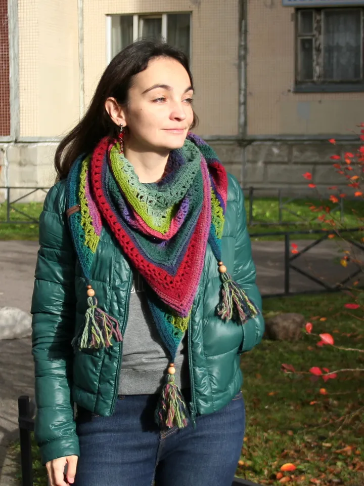 Crochet Pattern Shawl Isleen PDF