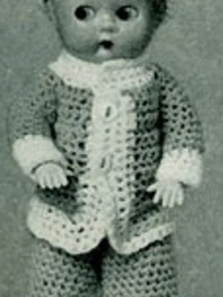 Vintage Crochet Pattern Costume for Doll Betty & Bob Doll Pattern Digital Download PDF