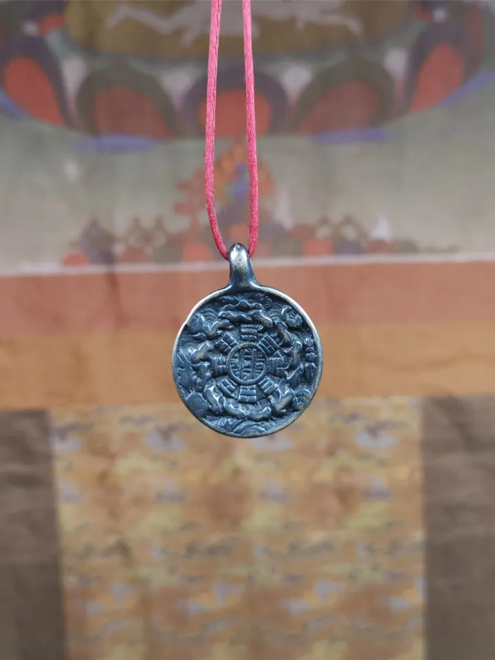 Gandhanra Handmade Tibetan Buddhist Calendar Badge,Melong,SIPAHO Amulet,1.0 inch