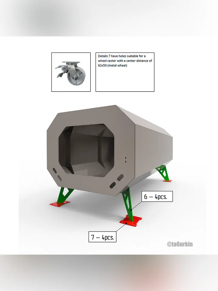 Welding Project Plans Drawings Stove 1 (DXF, PDF)