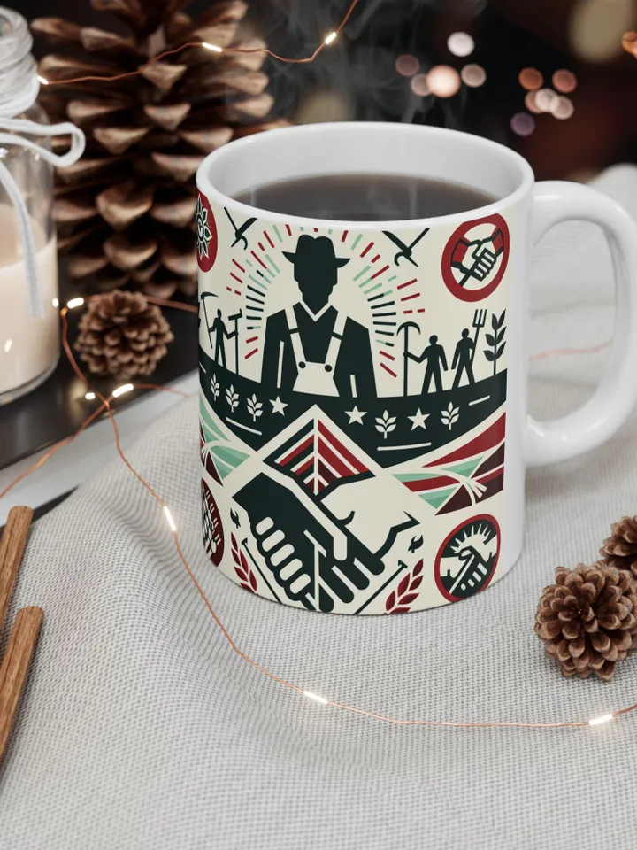 Ceramic Mug, Sí Se Puede Coffee Cup, Worker Solidarity Gift, Social Justice Mug, Farm Workers Unite Cup, César Chávez Day Gift, 11oz &