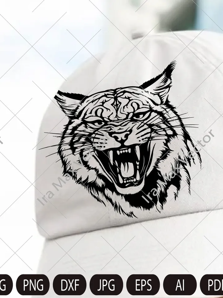 Lynx Svg, Angry lynx svg, Lynx Clipart, Lynx Png, Lynx Head, Lynx Cut Files , Lynx Silhouette, Wild Cat Silhouette,Lynx printable