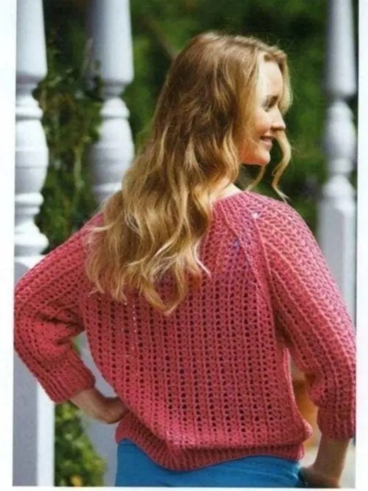 Sweater pattern, easy crochet pattern sweater, women summer sweater pattern pdf instant download