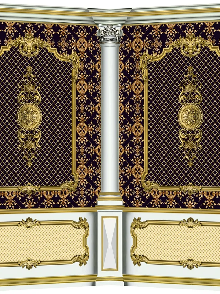 Wallpapers- Set 17-v10 | Printables for Dollhouses and Unique Miniature Projects | Digital Downloads | in Scale 1/12th