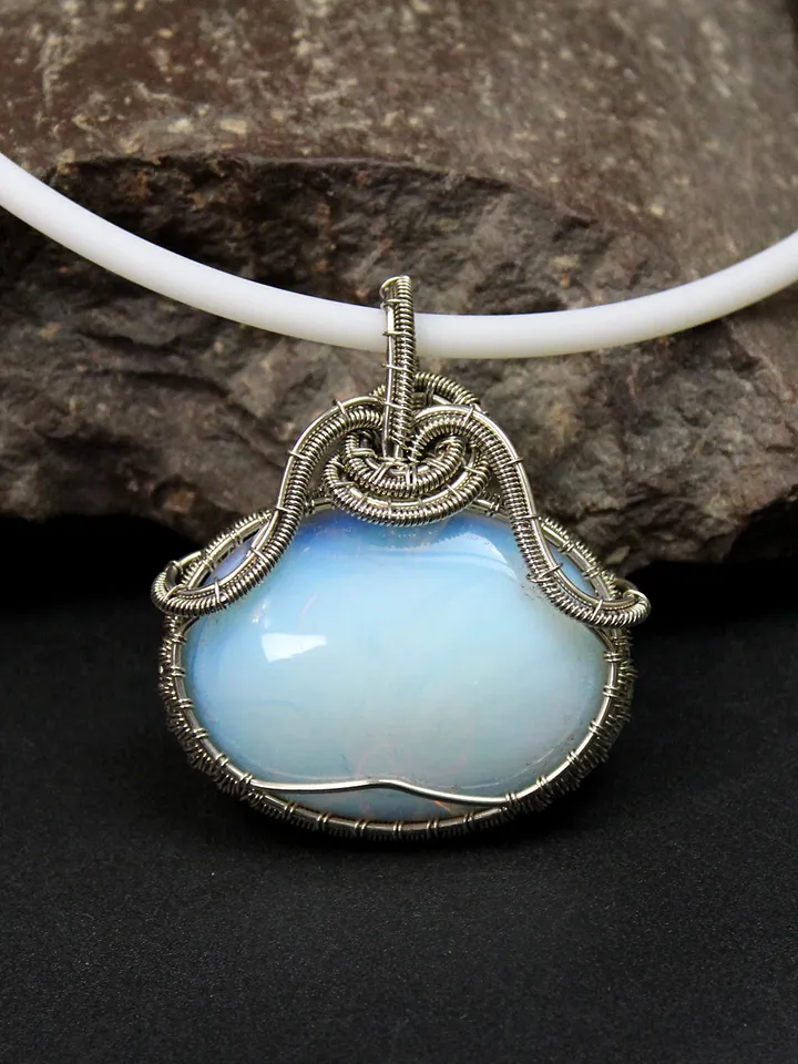 Wire Wrapped Stone Pendant