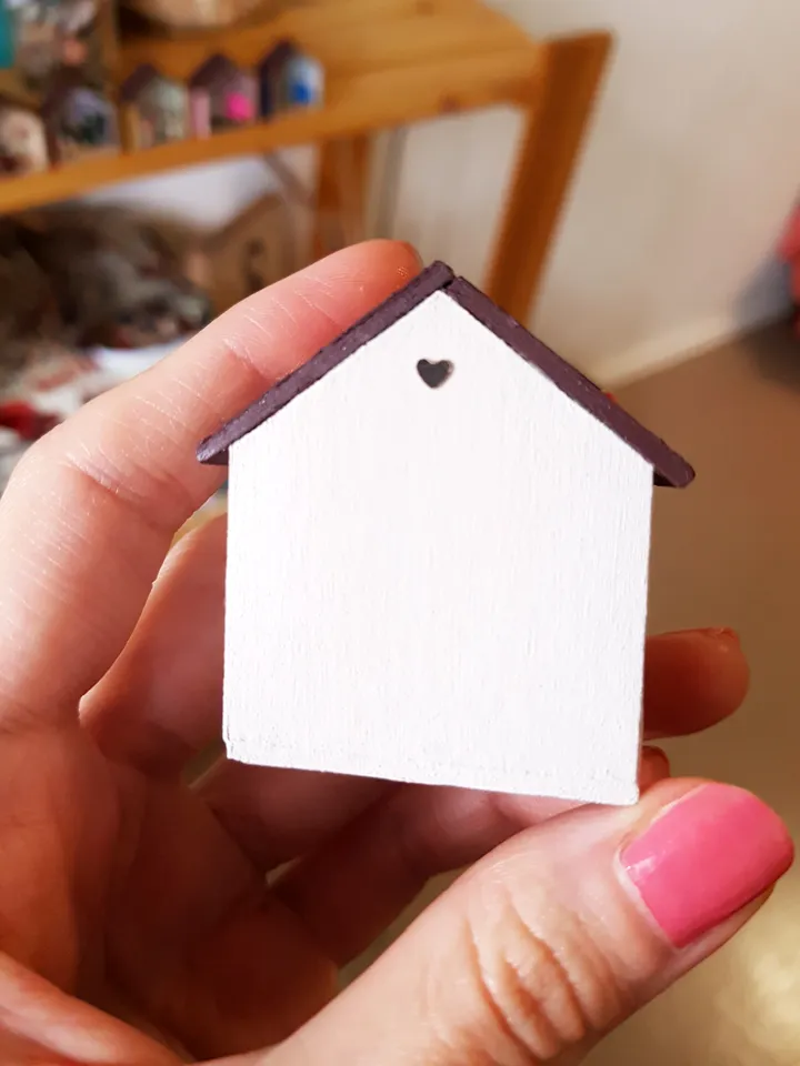 Micro Dollhouse Bedroom Mini with furniture scale 1:100
