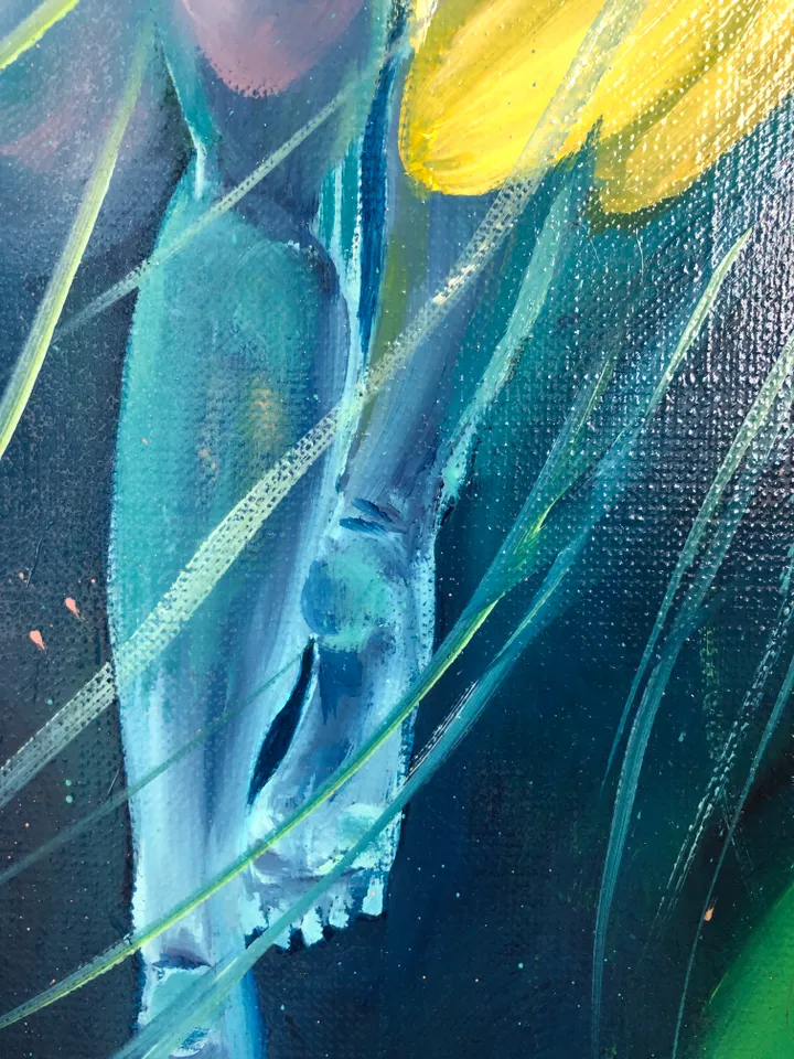 Underwater Angel Original Oil Painting
