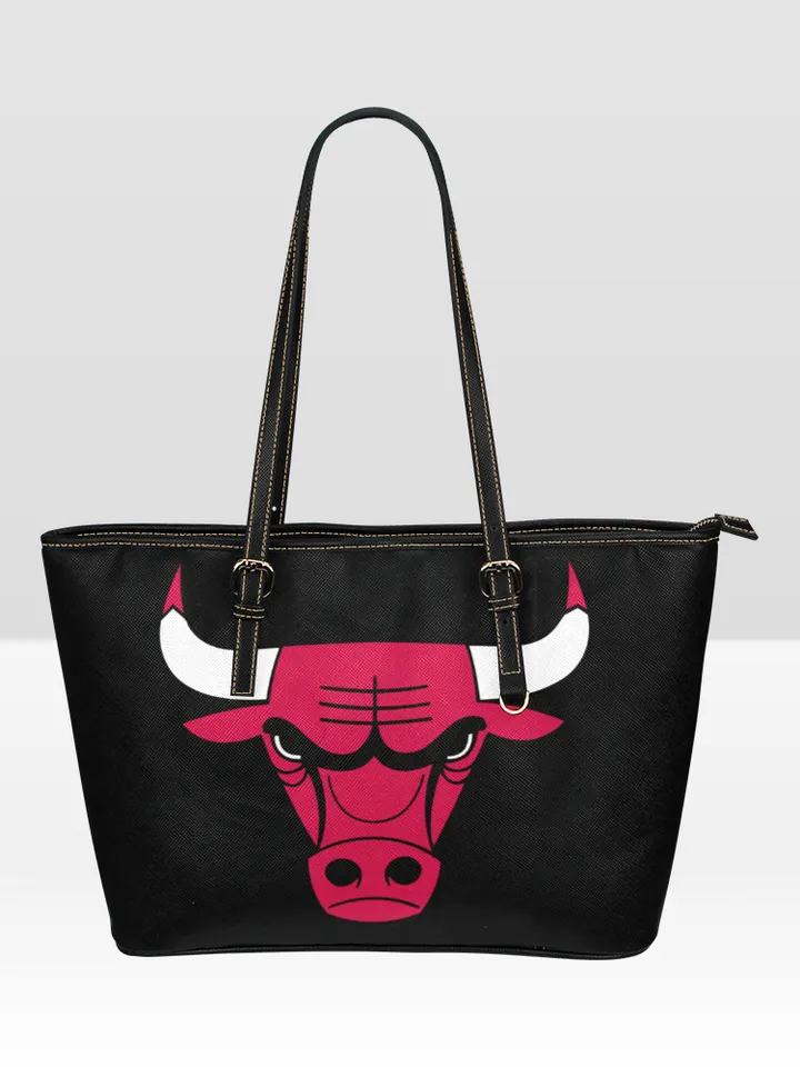 Chicago Bulls Leather Tote Bag