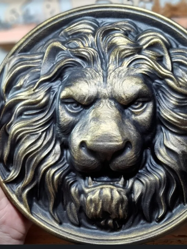 Plastic mold for concrete and gypsum "Lion" DIY 10,62"10,62"1,57 in