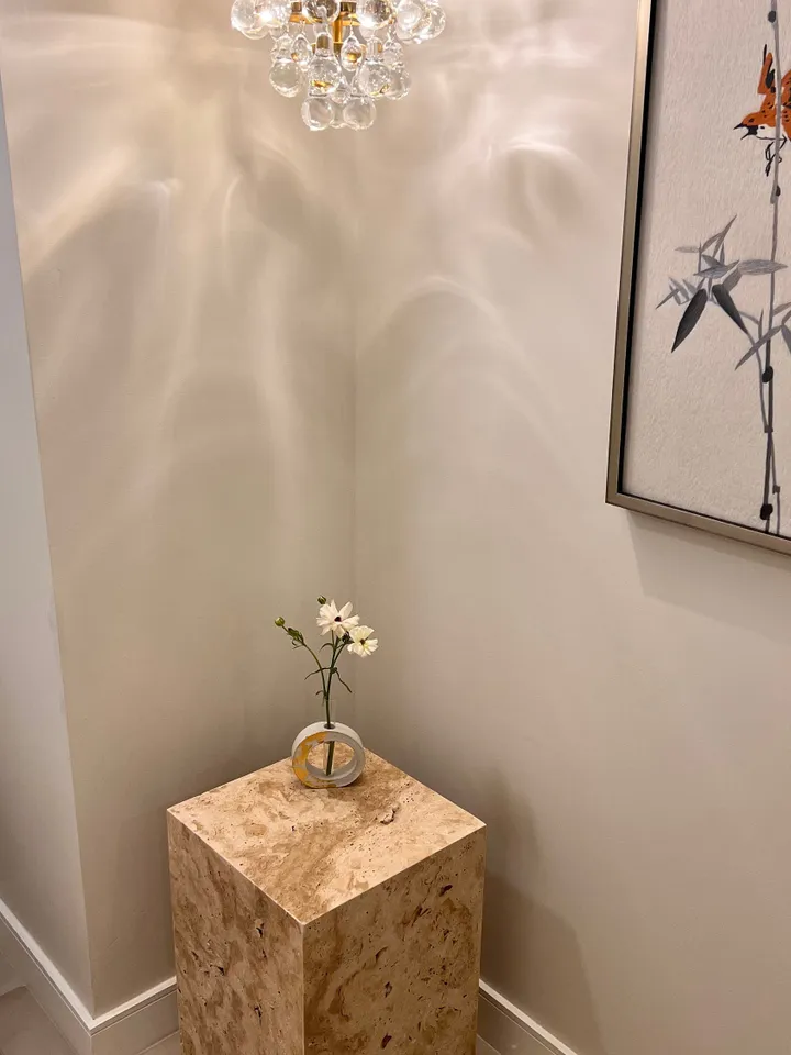 Travertine cube coffee table side table end table, free shipping, handmade, natural stone