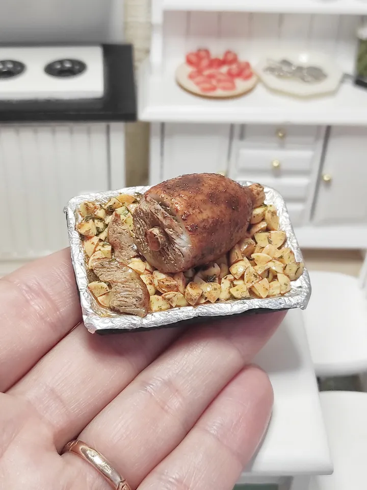 Small food, micro, miniature, food for dolls, scale 1 6, dollhouse, mini food, dollhouse miniature, meat for dolls