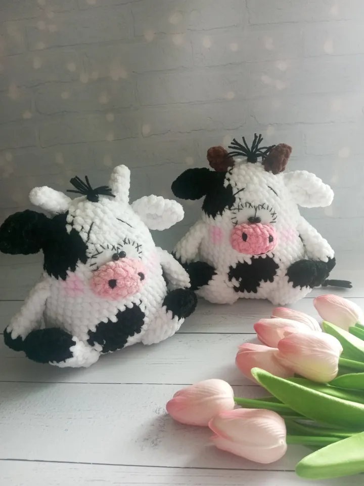 Cow crochet pattern in English in PDF