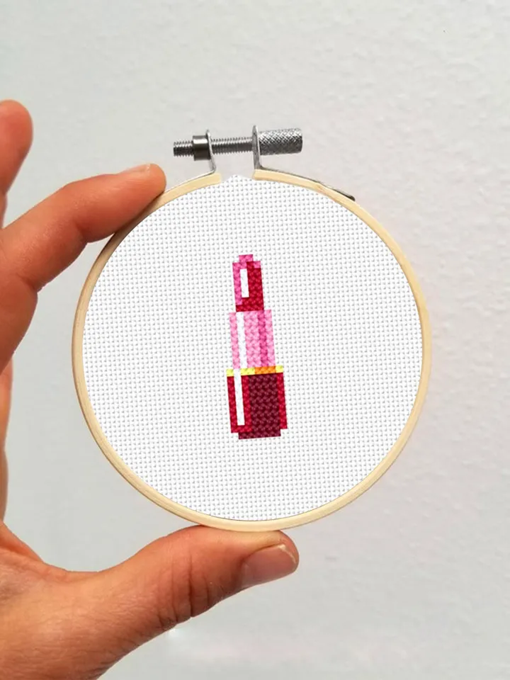 Set of 17 women accessories cross stitch pattern PDF download Mini female cross stitch chart Small fashion pattern digital PDF for girl #O23
