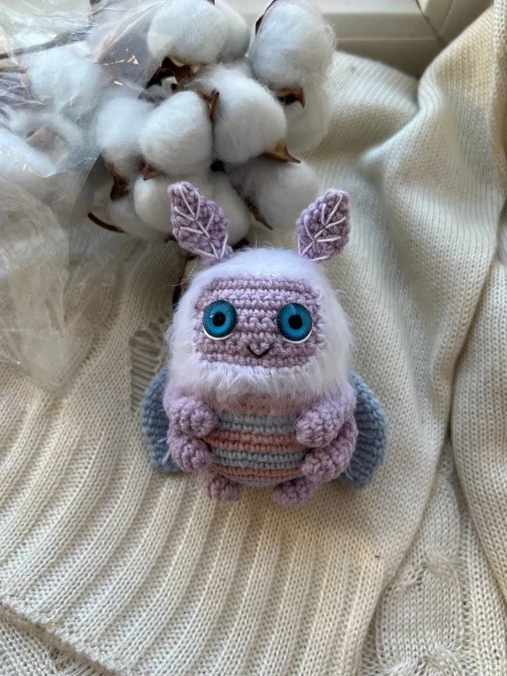 PDF Crochet Pattern Butterfly, Amigurumi Moth, Amigurumi Butterfly, Butterfly doll, Cute monster Moth, amigurumi animal