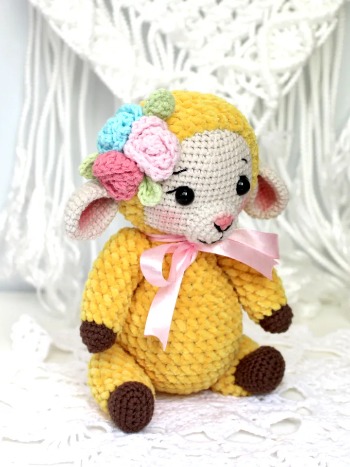 Sheep crochet pattern PDF in English Amigurumi toy crochet tutorial