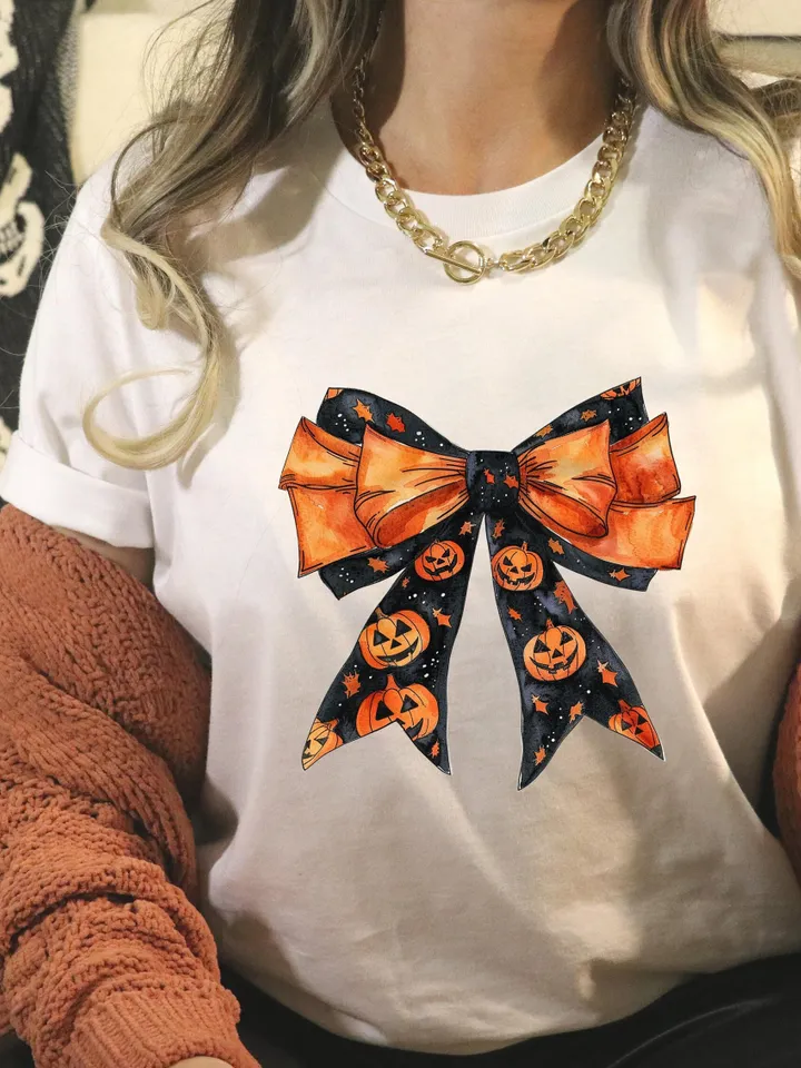 Halloween Gothic Coquette bow png, retro halloween png, trending png, Gothic png, black bow png, soft girl png, Pumpkin girly png