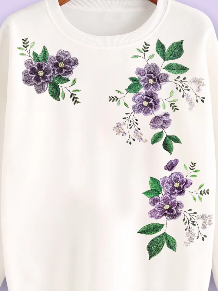 Fantasy Flower set 3D machine embroidery design applique pattern digital embroidery pattern home and clothing décor embroidery motif floral