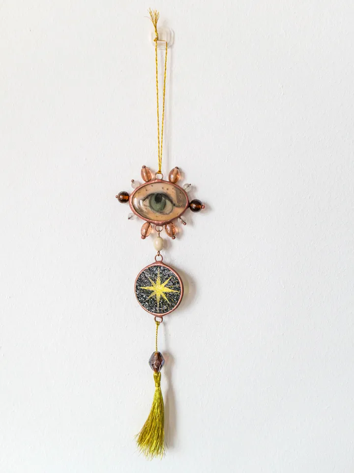Stained glass ornament, Glass home décor