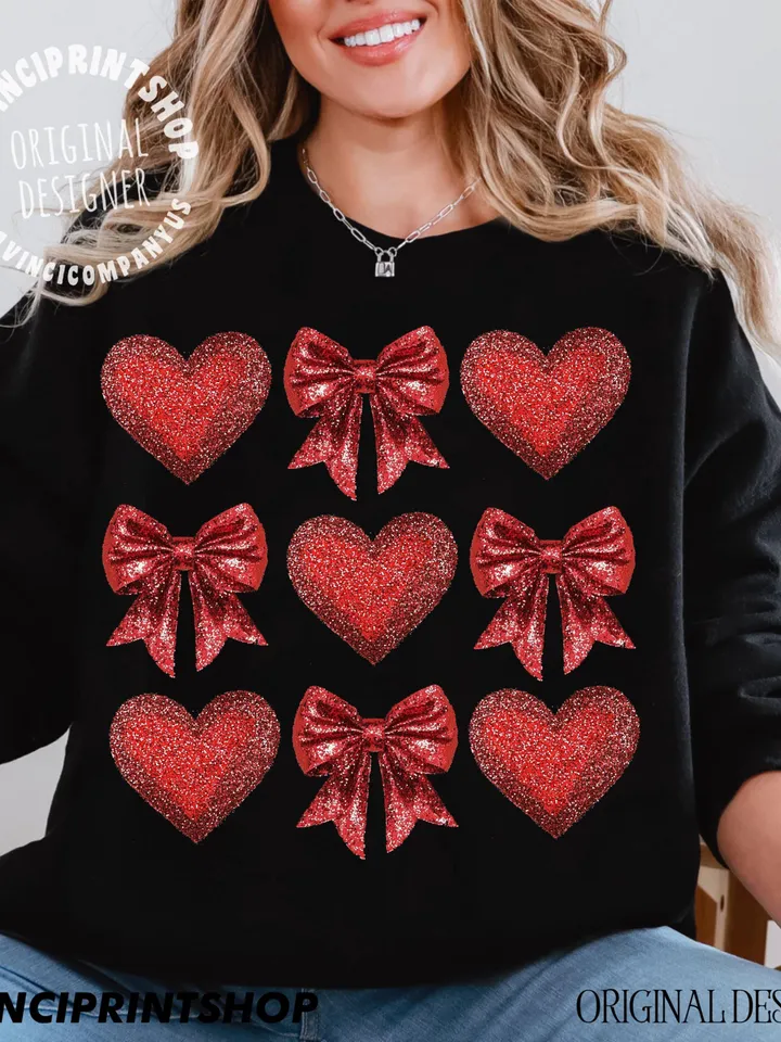 Coquette Glitter Valentine Heart Png, Valentine Png, Girls Valentine Png, Valentine Heart Png, Valentine Coquette Png, Glitter Hearts png