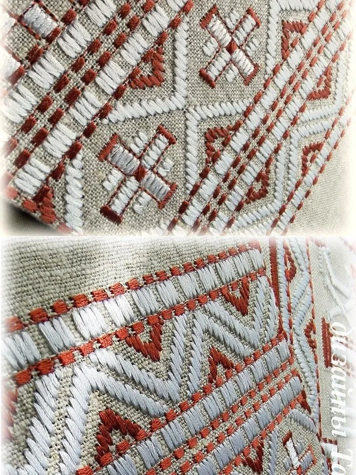 Machine embroidery designs for linen vestments