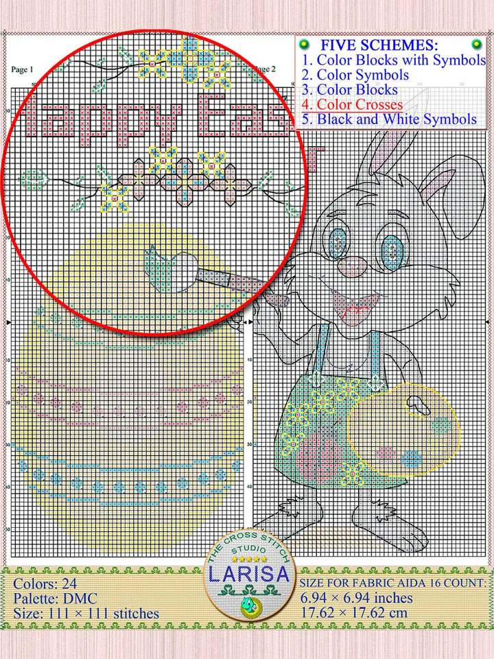 Easter Cross Stitch Pattern | Easter Egg