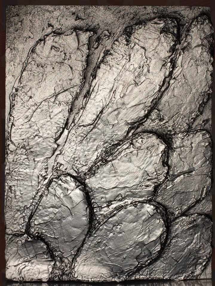 Modern Abstract Acrylic Wings Painting - 3D Textured Art on MDF Board - 40x30 cm | Handmade Artwork