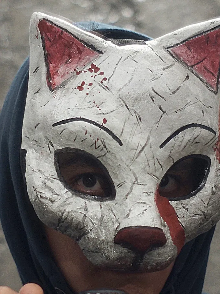 Huntress Cat Mask Dead by daylight mask Kitty wearable halloween costume cosplay survival horror game mask