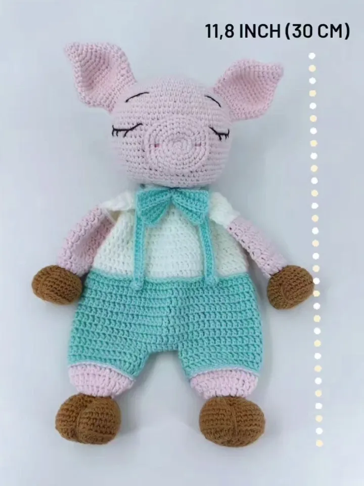 Pig Baby Lovey Crochet Pattern