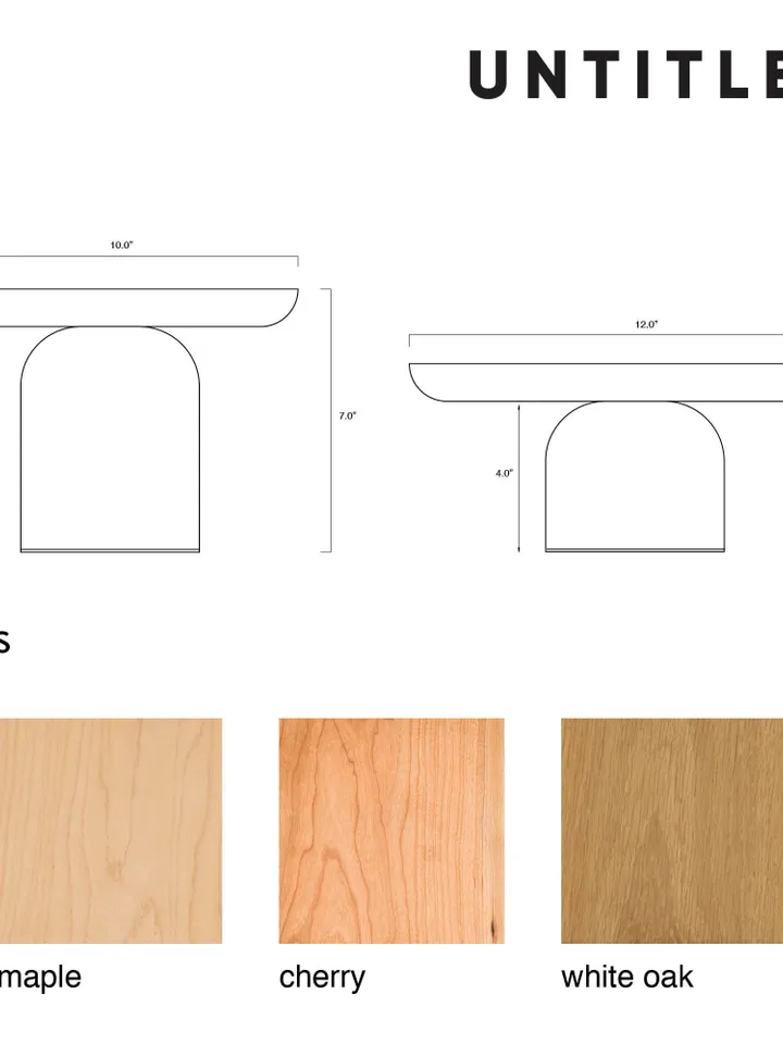 Modern Wood Cake Stand Food Riser