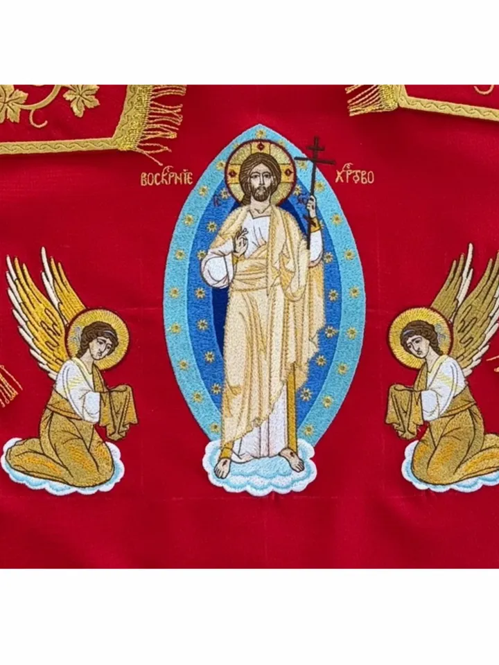 The Resurrection Christ embroidery design
