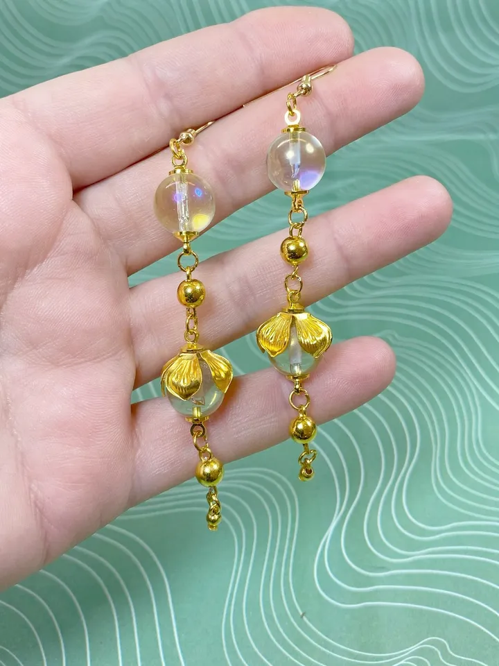Vintage earrings. handmade.