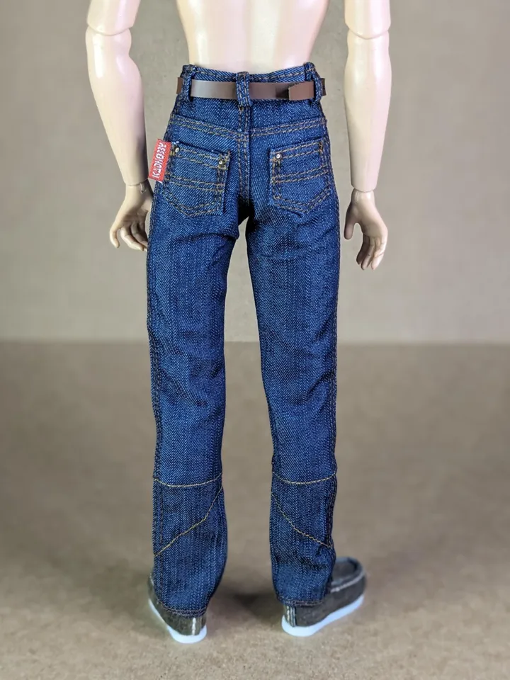 Classic jeans for 1/6 scale fashion male doll (FR Homme, Poppy Parker)