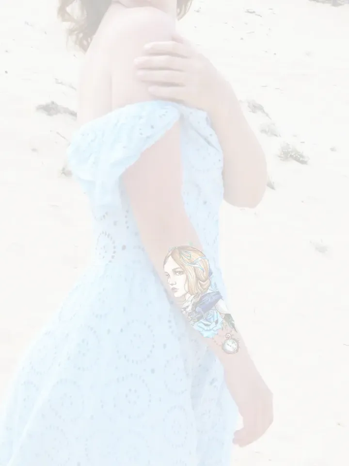 Alice In Wonderland Tattoo Designs White Rabbit Tattoo Sketch Alice Tattoo Ideas, Instant download JPG, PNG