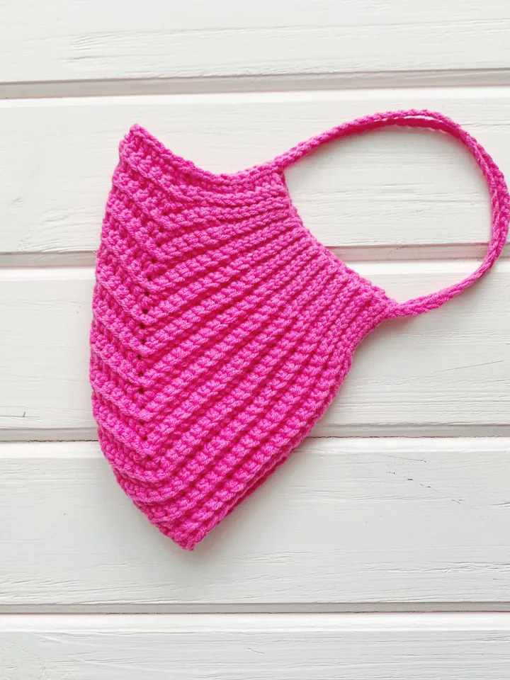 Reusable pattern face mask PDF tutorial, crochet face adult mask, washable face mask, cotton mask digital instant download DIY