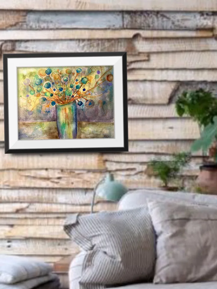Abstract watercolour painting, original watercolour painting,home decoration.