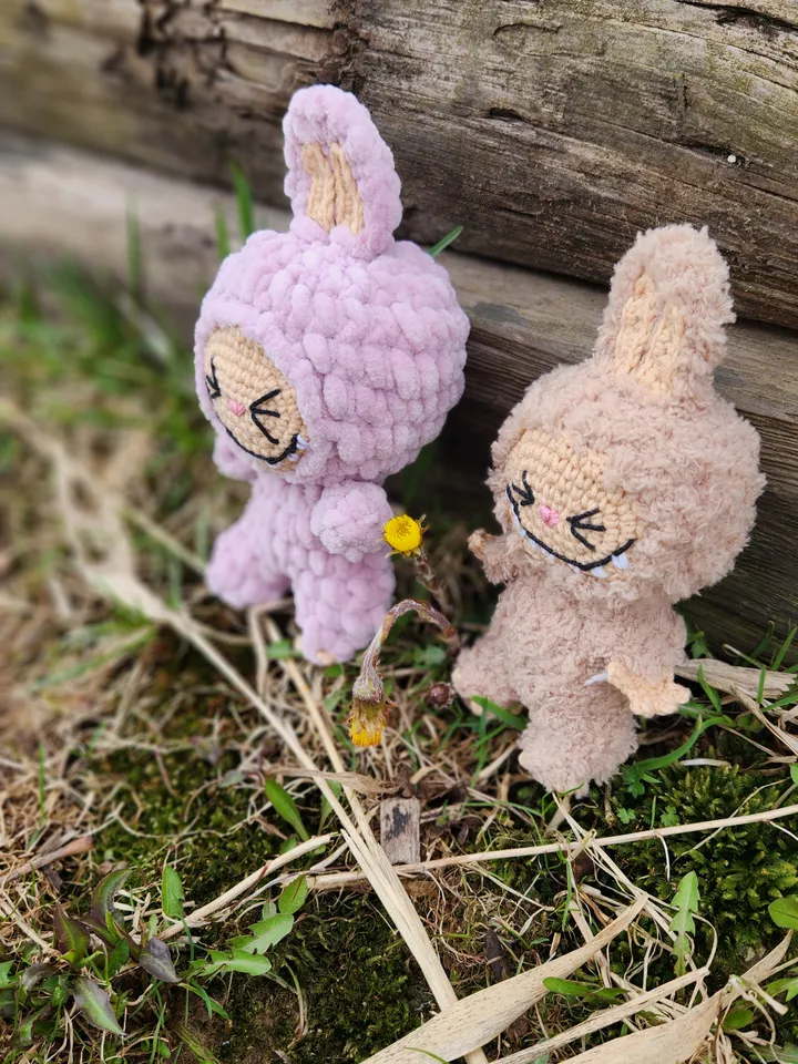 Plush Labubu Charm Bag Crochet Pattern + Video Guide | Easy Crochet Pattern