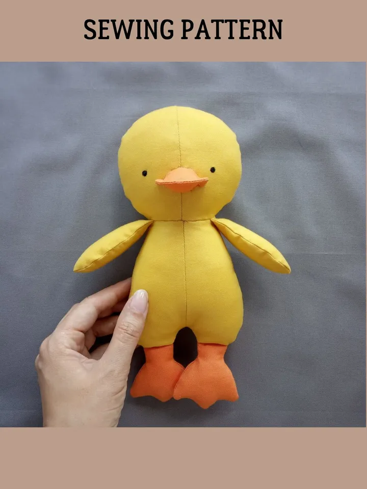 Stuffed Duck Pattern (2 sizes) & Tutorial