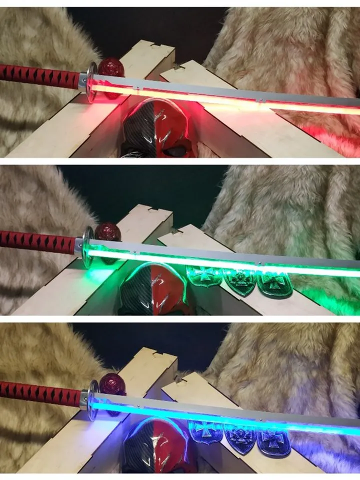 Anime katana - Demon Slayer inspired - cosplay sword - Kamado - Tanjiro - light